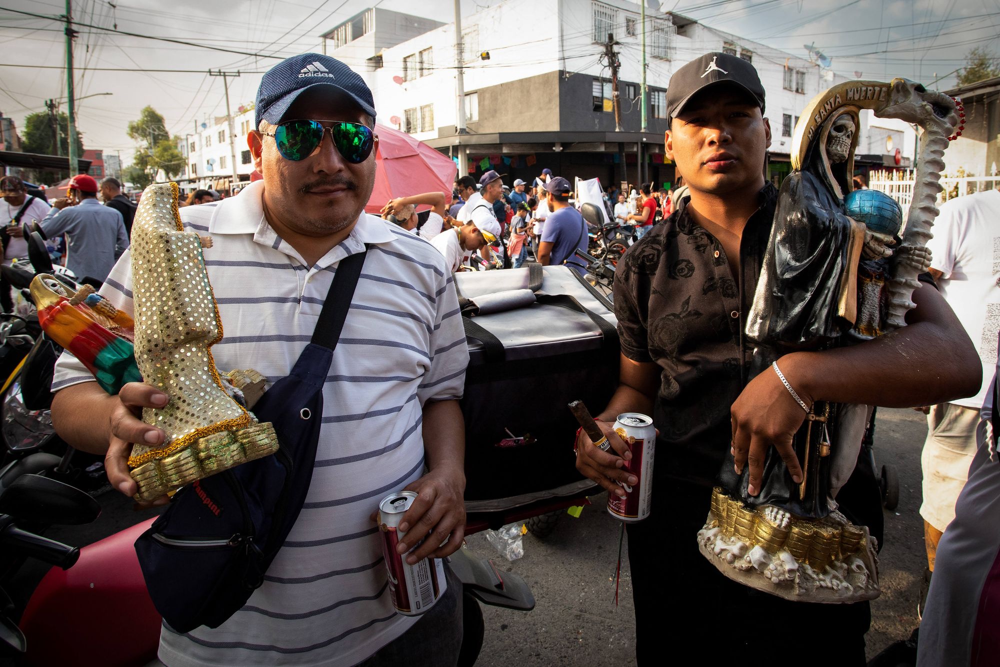 santa muerte devotees in tepito, mexico city